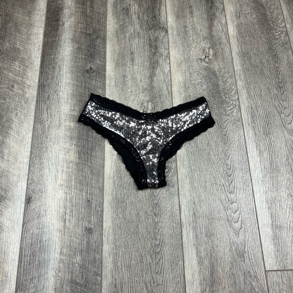 VS Black Sequin‎ Cheeky Underwear